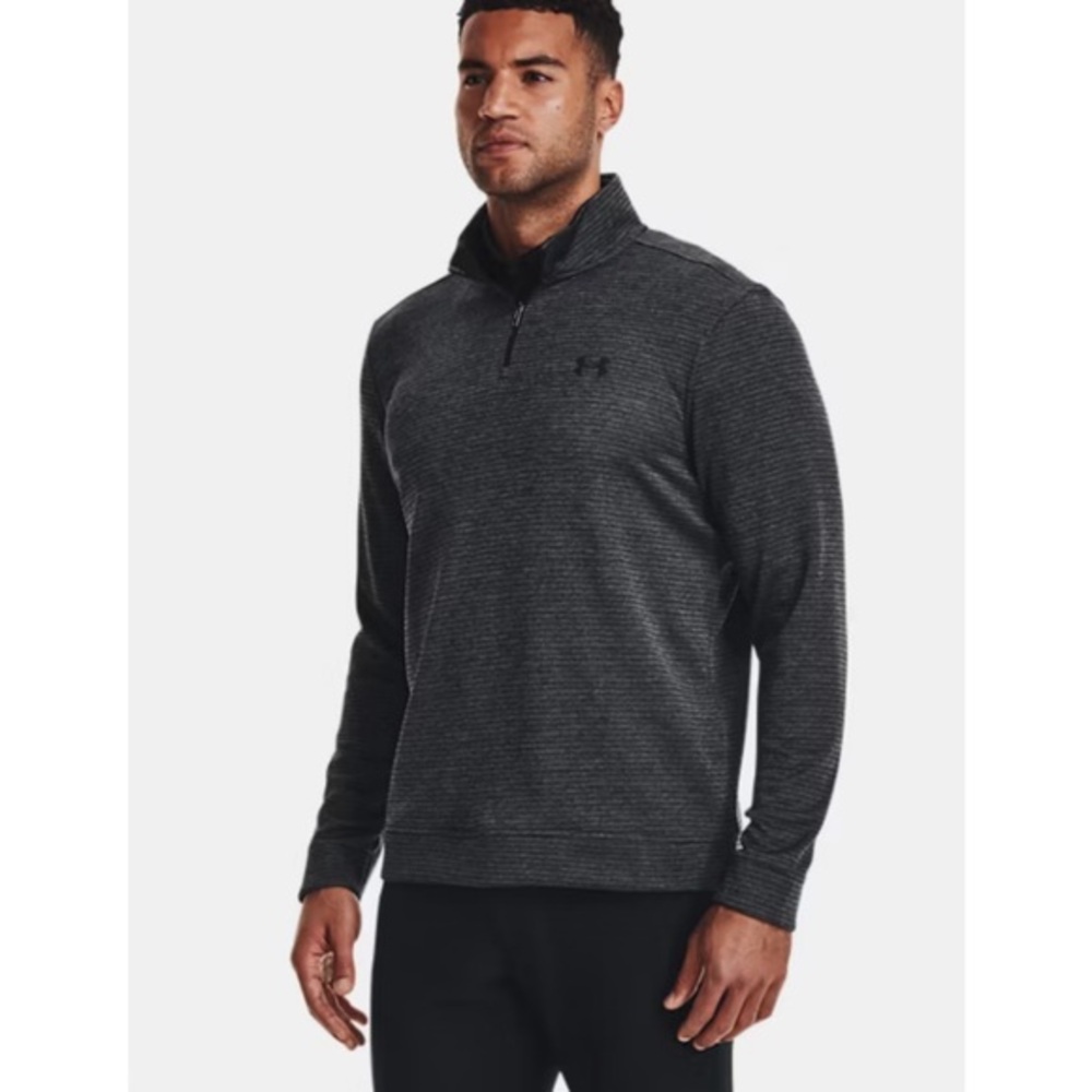 Men's Under Armour Storm Gray Sweaterfleece Quarter Zip Pullover Sweatshirt M